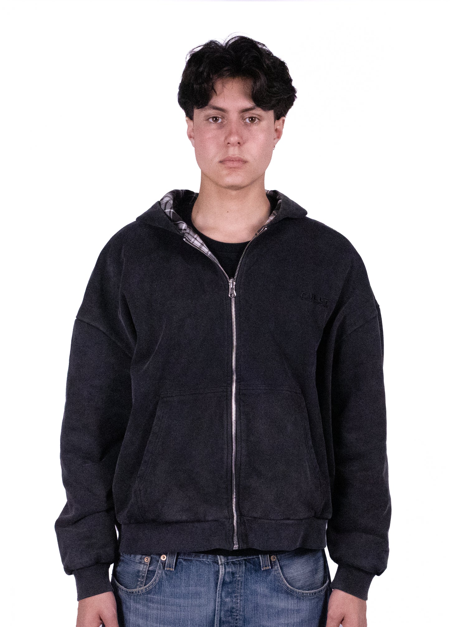 REVERSIBLE zip-up
